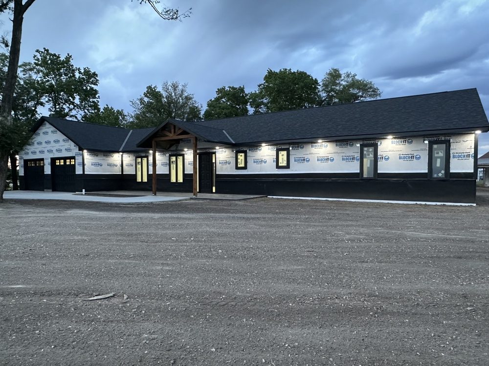 Completed custom home